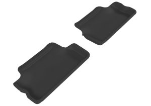 Mini Cooper Floor Mats - Rear - 3D MAXpider - Kagu Series - Black - `07-`13